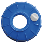 6" IBC Cap w/ Manual Vented Lid and 2" Buttress Bung